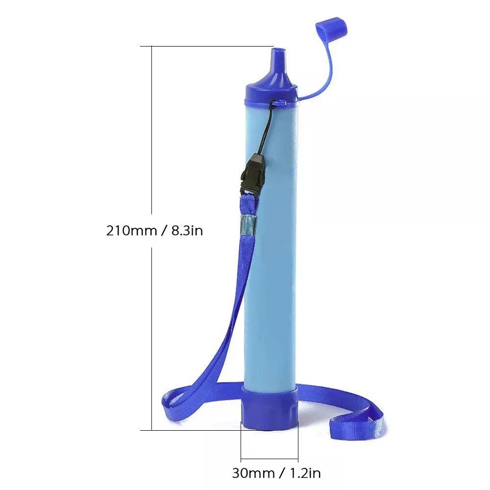 Water Purifier Outdoor Water Purifier Camping Hiking Emergency Portable Survival Purifier Water Filter Suit for Streams Lakes Outdoors Camping