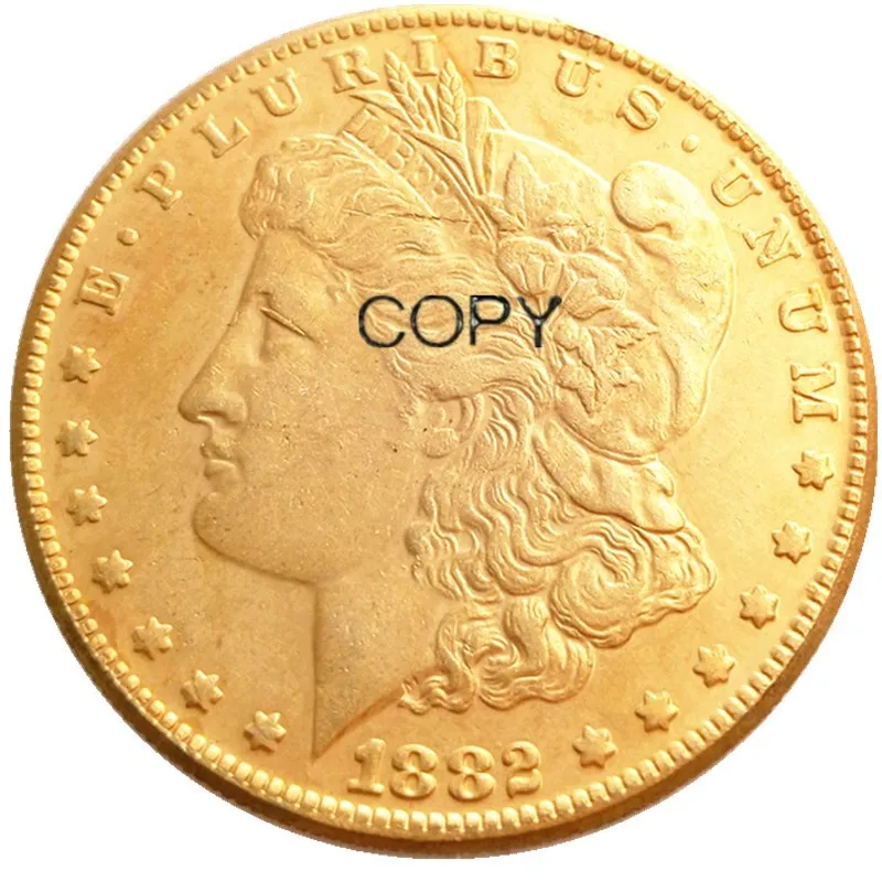 

Позолоченные копировальные монеты 1882cc с изображением Моргана