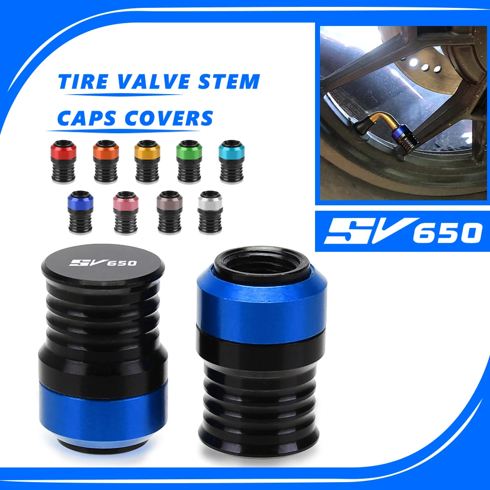 

For Suzuki SV650 SV 650 SV650S SV 650S S 1999-2009 Motorcycle Tyre Valve Cover Tire Air Port Caps 2008 2007 2006 2002 2001 2000