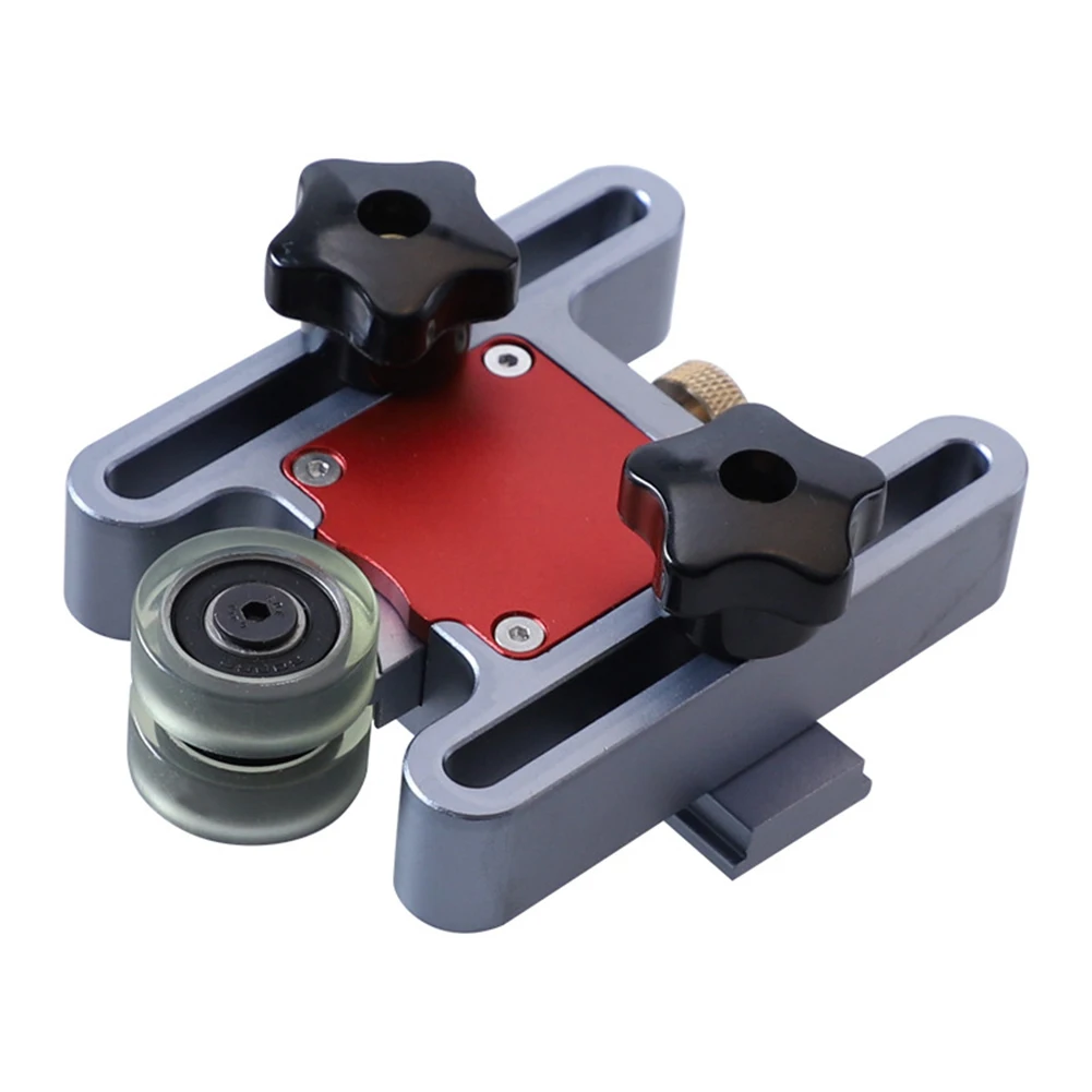 

Double Wheel MaFor Terial SFor Tock Push Guide For Tool for For Table Saws Expandable Angled Sliding Wheel Design