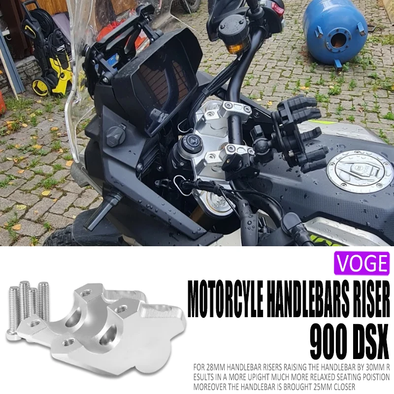 HGATSFGD Supporto Navigazione Gps Adatto per VOGE DS900X DSX900 Valico 900 DSX 12mm/22mm Supporto di estensione per manubrio di navigazione GPS per telefono cellulare(22MM
