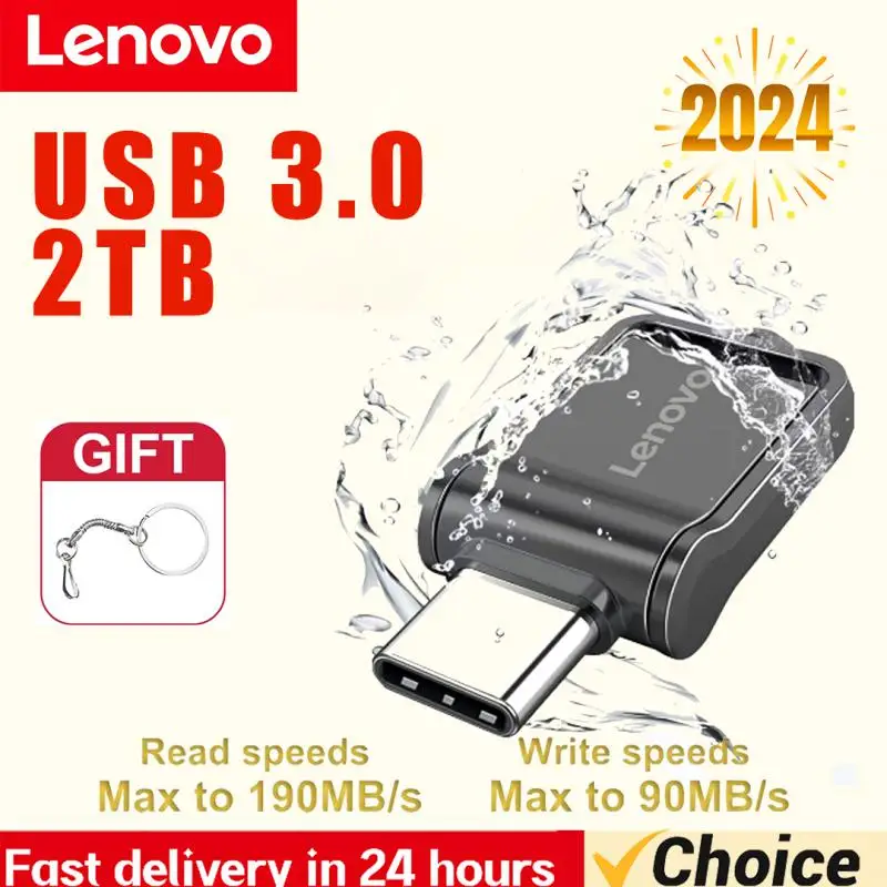 

Lenovo U Disk 2TB 1TB USB Interface 64GB 256GB 128GB 512GB Mobile Phone Computer Mutual Transmission Portable USB Memory
