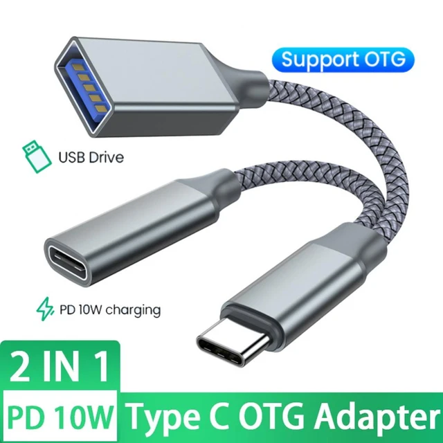 Usb C Phone Adapter 2 1 Type Charging Port Samsung Huawei Xiaomi Mobile Phone Adapters & Converters - Aliexpress