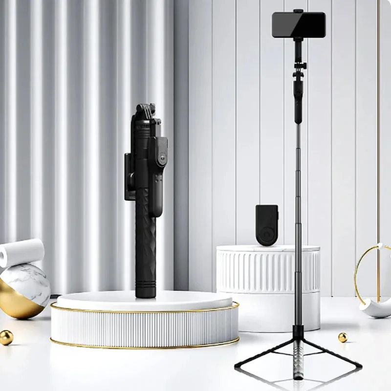 Roreta Wireless Selfie Stick Tripod Foldable Stand for Gopro Action Cameras Smartphones Balance Steady Shooting Live selfie stick tripod