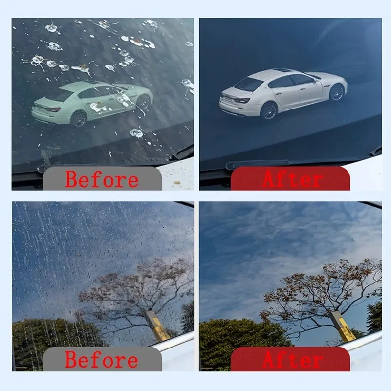 Car cleaning tool Car glass cleaner 15PCS Car Oil Stain Cleaner Glass Oil Film Removal Wipes Front Windshield Cleaning Vehicle Window Powerful Decontamination
