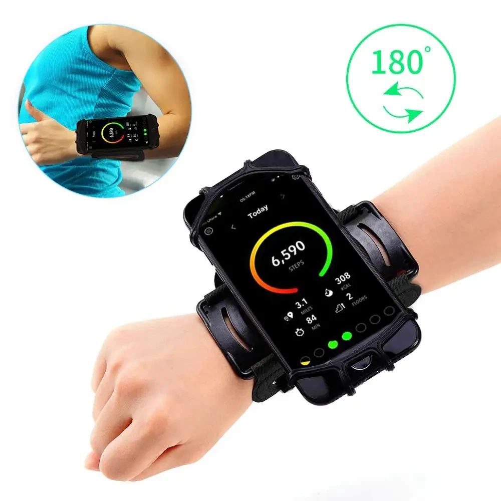 Phone Armband Wristband Holder 4"-6.5" Inch Universal For iPhone Samsung Xiaomi OPPO Running Cycling Gym