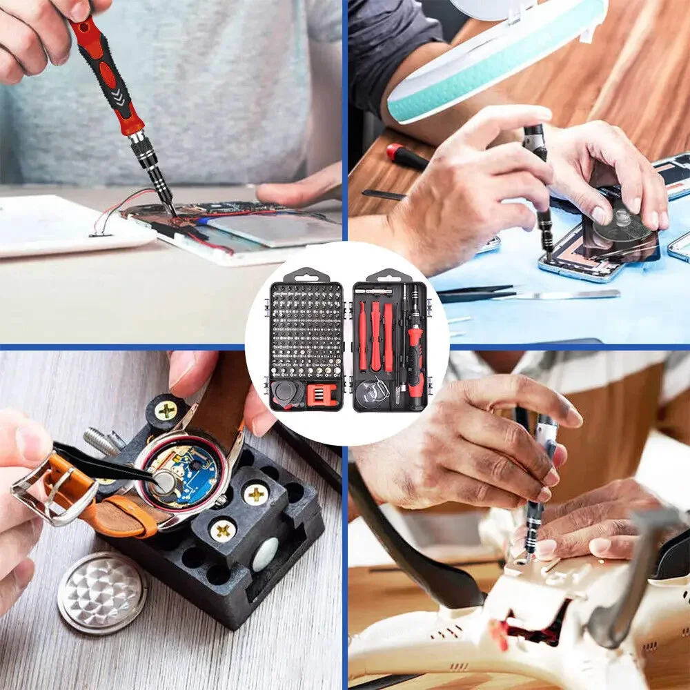 122pcs Small Precision Screwdriver Set Phone Laptop Computer Repair Tool Kit Professional Electronic Device Hand Tool: 3 - 5 Days Free Delivery Only UK