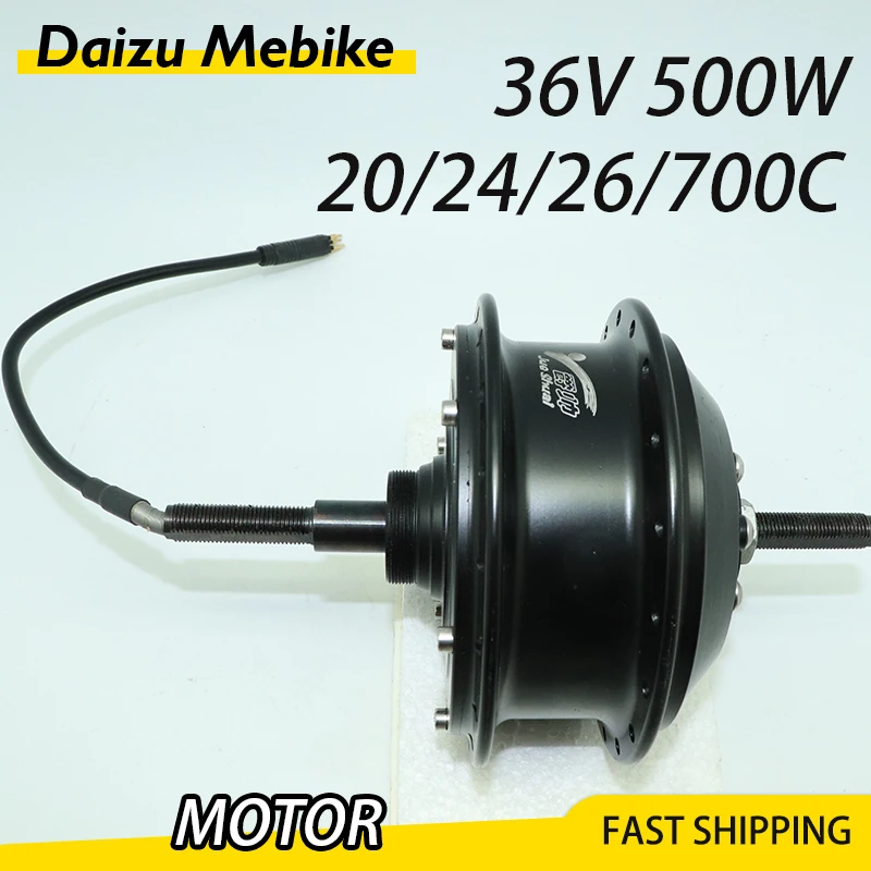 36v 500w Electric Bicycle Kit Front Rear Wheel Electric Motor For