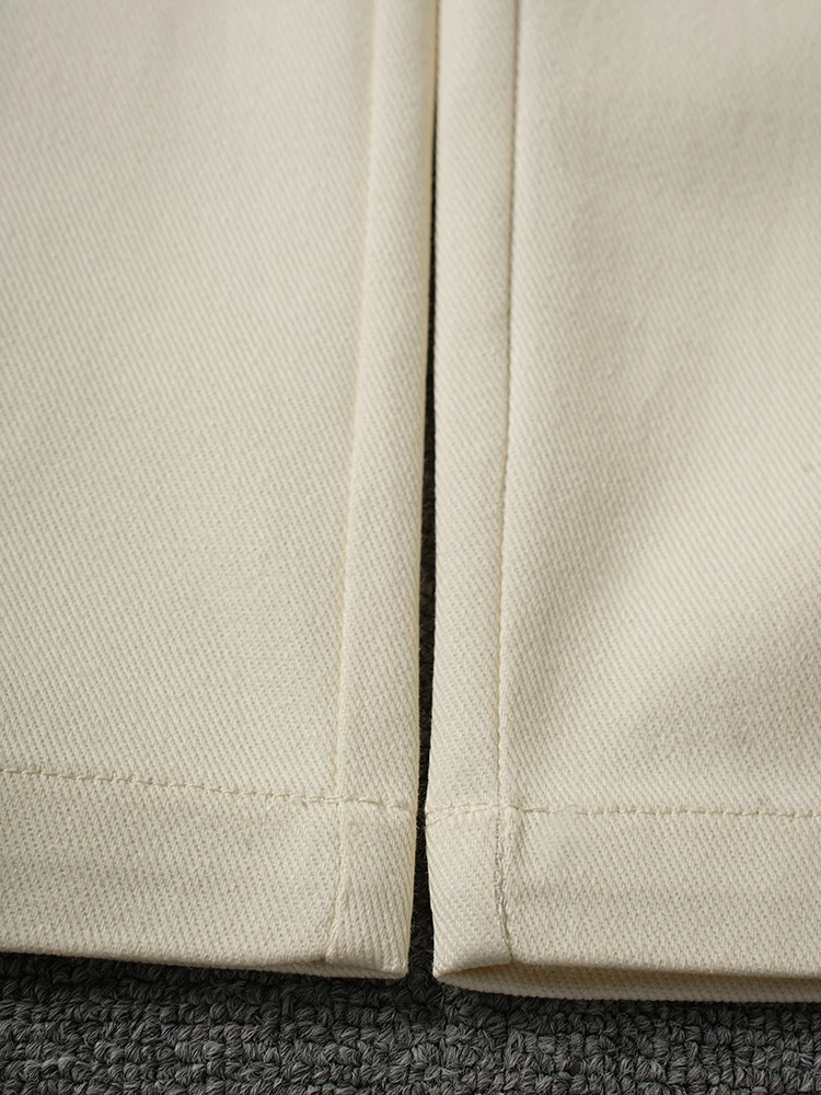 EAM High Waist Black Button Irregular Spliced Long Wide Leg Pants New Trousers Women Fashion Tide Spring Autumn 2026 CPG2744