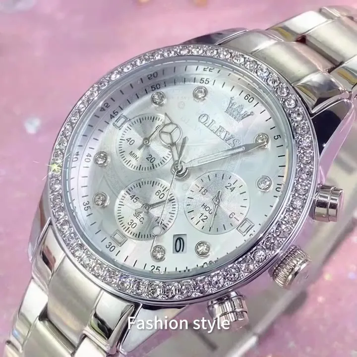 OLEVS Orologio da donna alla moda con diamanti, orologio