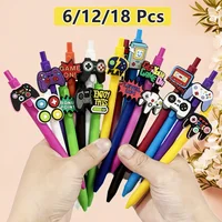 6/12/18 Pcs Fun Ballpoint Pens, Game Controller Theme Retractable Pens, Student Adult Emotional Support Gift For Back To School 1