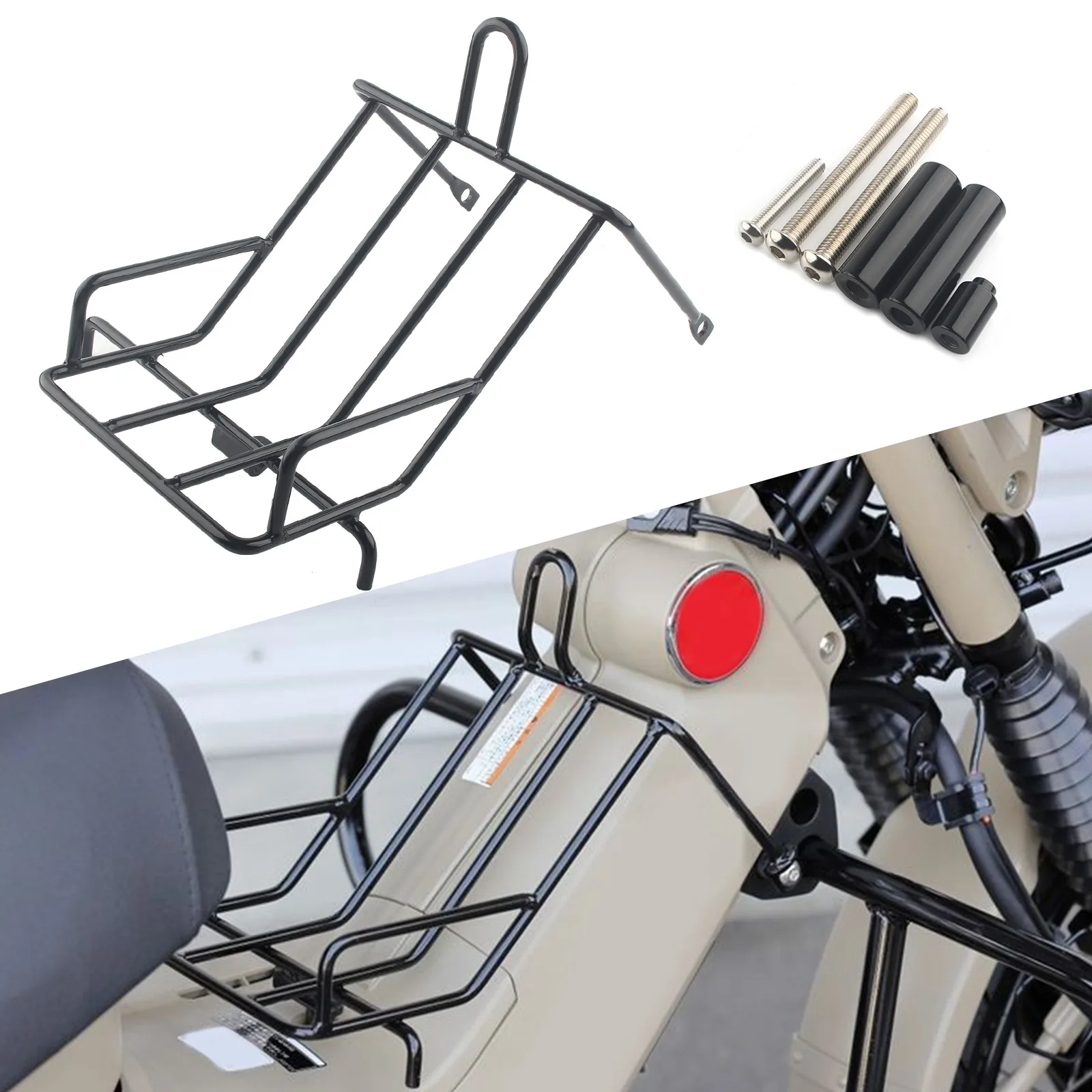 

Motorcycle Center Rack Box Motocross Mid-shelf Seat Carrier Luggage For Honda CT125 Hunter Cub Trail 125 2020-2023 Modified Part