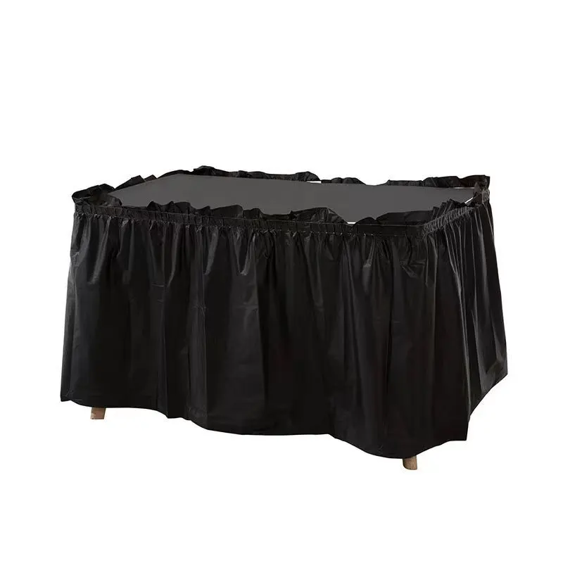 137x274cm Disposable Solid Color Tablecloth Birthday Party Wedding Christmas Table Cover Desk Cloth Table Skirt Decor 4