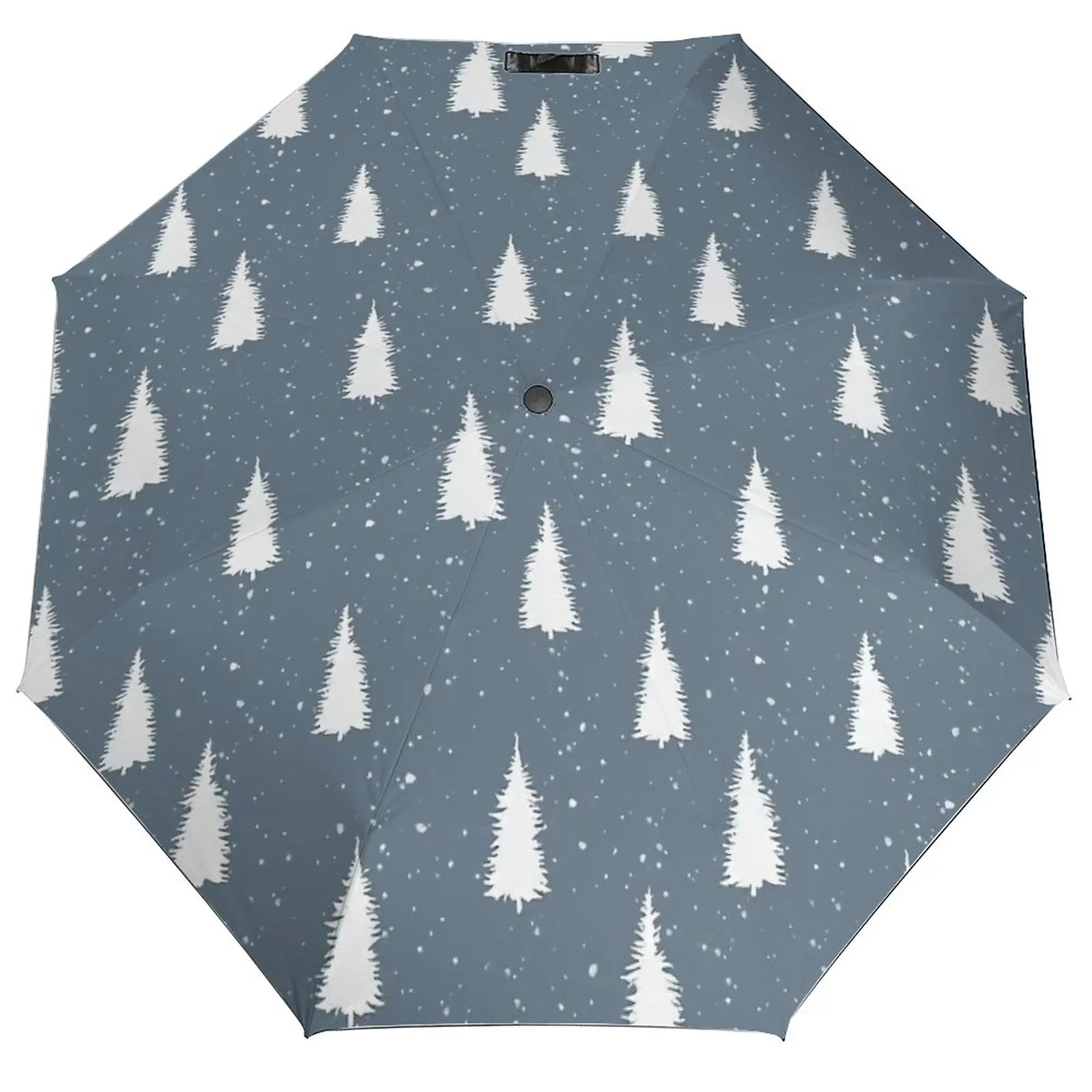 

Зонт Автоматический складной с узором в скандинавском стиле, легкий зонтик для защиты от УФ излучения и ветра на рождественскую ель, зиму