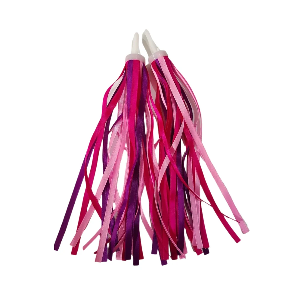 2pcs Kids Bike Decor Ribbon Outdoor Cycling Scooter Bicycle Handlebar Colorful Tassels Bike Accessory bike accessory