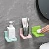 Multifunction Wall Mounted Storage Rack Adhesive DIY Soap Sponge Holder Kitchen Bathroom Shelves No-drill For Remote Control Key 4