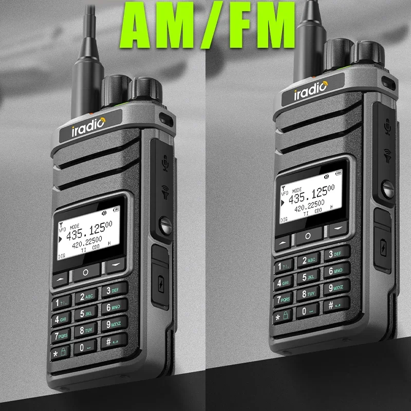 iradio UV-88 Walkie Talkie Long Range Multi Band GPS Ham Radio 1024CH AM LSB CW CB LW MW SW USB-C FM Same Model RT-860 CB Radio 5