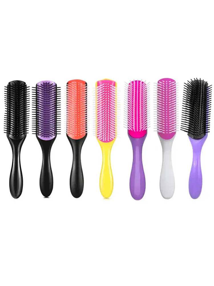 Custom Logo Detangling Massage Hair Brush For Curly Hair Brush ...