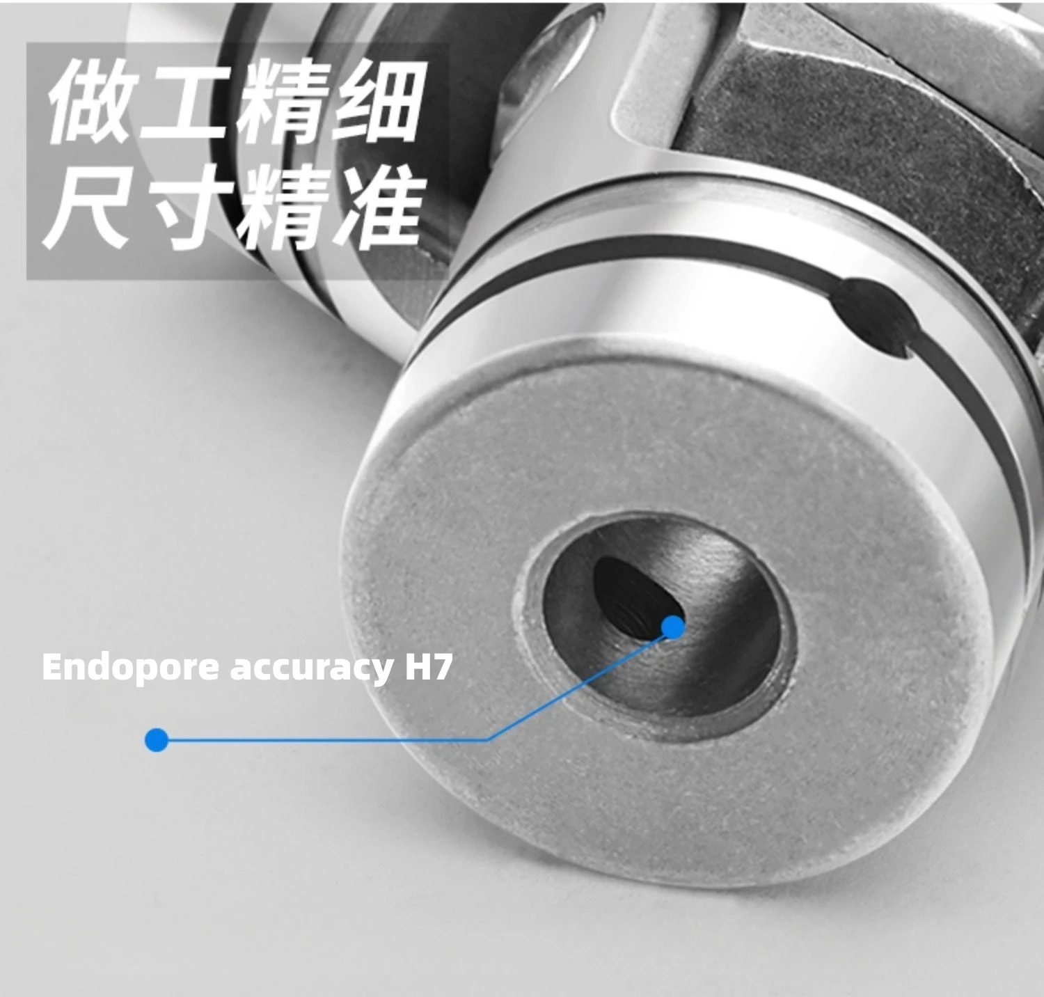 Description Picture 4 of itemCross-cross universal joint coupling Double Section, Pin Hole Type Boat Car Shaft Coupler Motor Connector