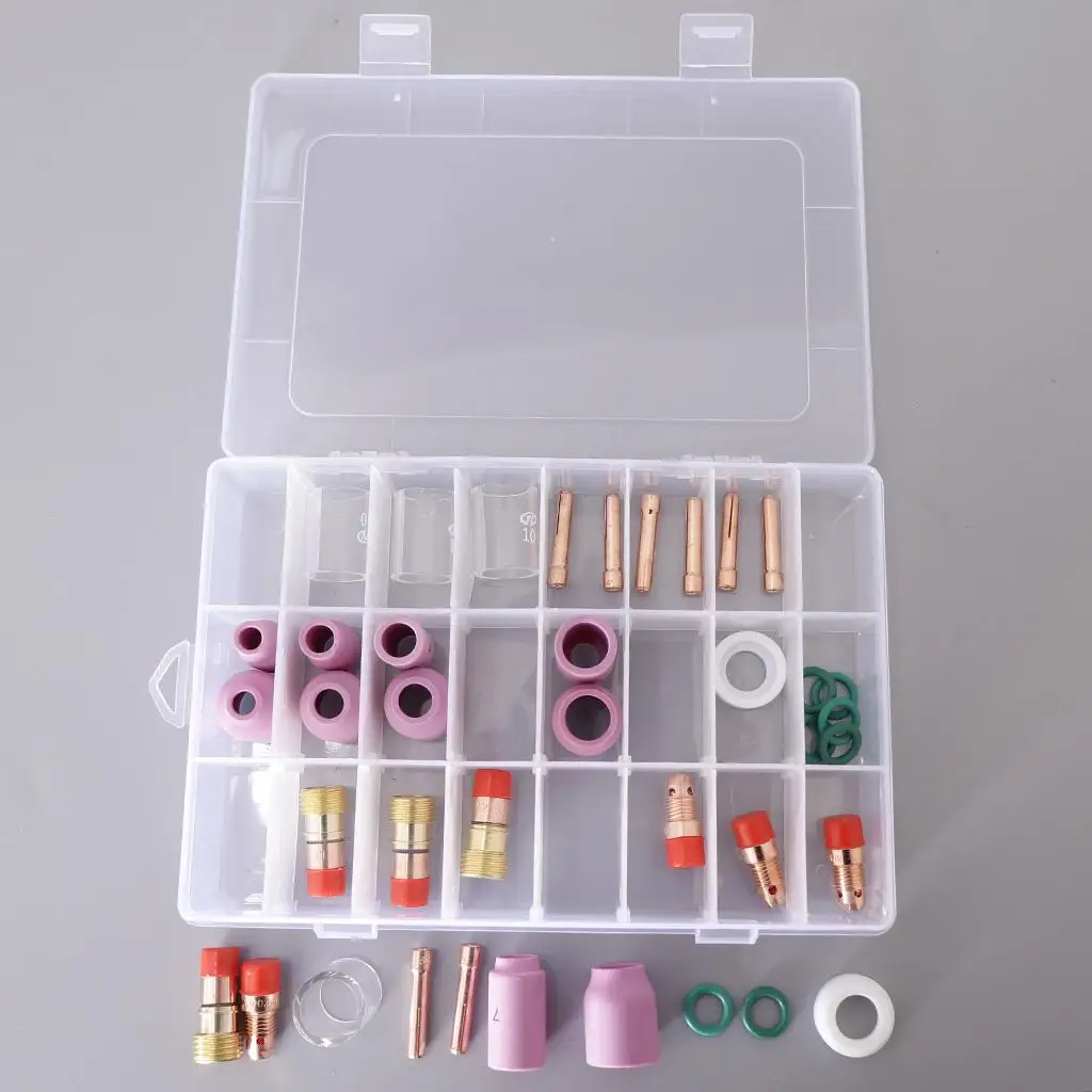 40x Nozzle Cup Collet Consumables Kit WP17 / 18 / 26 Welding 2