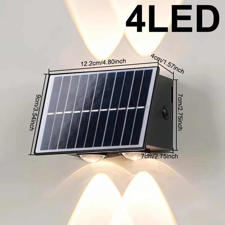 ตัวเลือกสินค้า ไฟติดผนัง LED โซลาร์เซลล์ ประหยัดพลังงาน