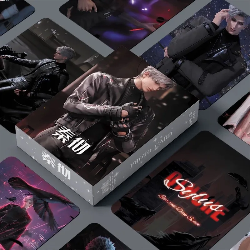 55 개/대 게임 사랑과 Deepspace Sylus 레이저 Lomo 카드 게임 개인 캐릭터 HD Photocard 코스프레 선물