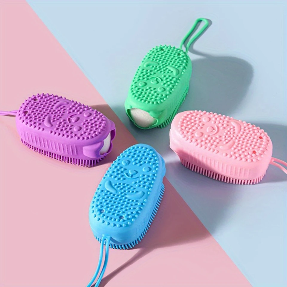 Soft Silicone Bath Brush for Body Cleansing