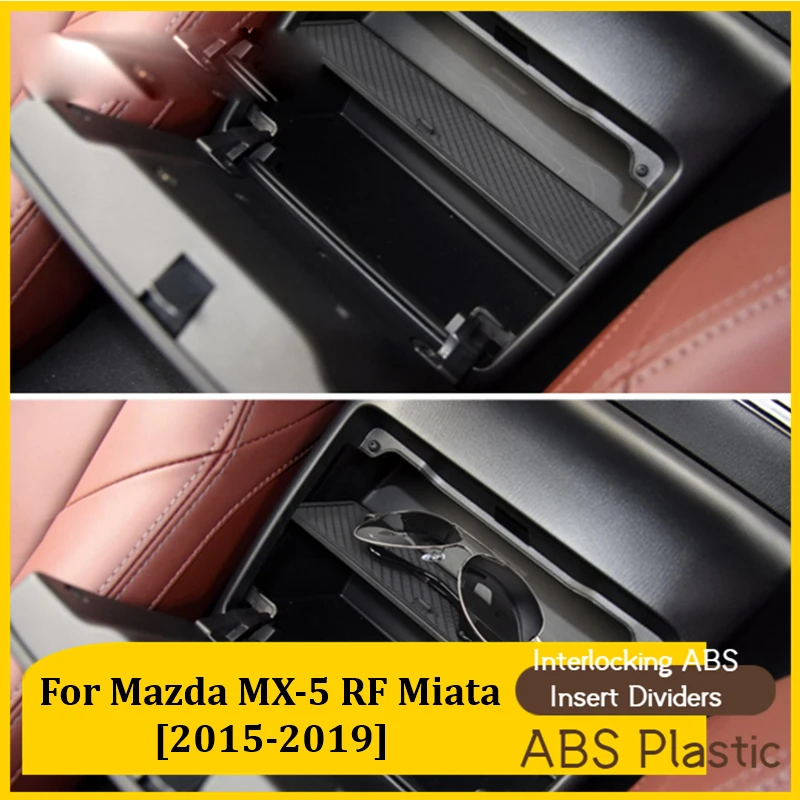 Für Mazda MX-5 NC Roadster 2006 ~ 2014 Armlehne Lagerung Box Center Konsole  Beflockung Organizer Container Halter Tablett Zubehör - AliExpress