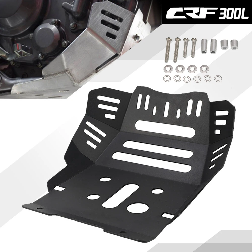 

Motorcycle Skid Plate Bash Frame Guard Protection Cover For HONDA CRF300L CRF 300L 2021 2022 2023 Under Engine Protection Cover
