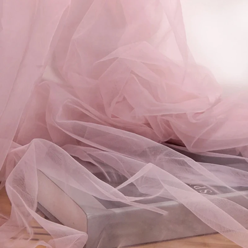 Soft Pink Blush Tulle Fabric