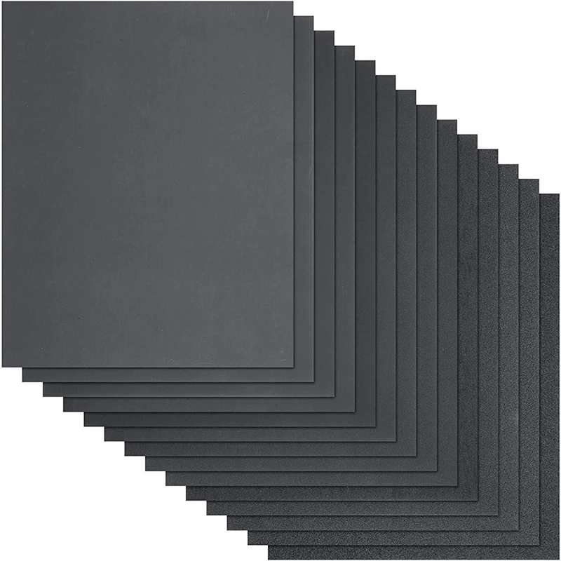 56 Piece Sandpaper 60 to 2000 Assorted Grit Dry Wet Abrasive Sandpaper for Metal Sanding