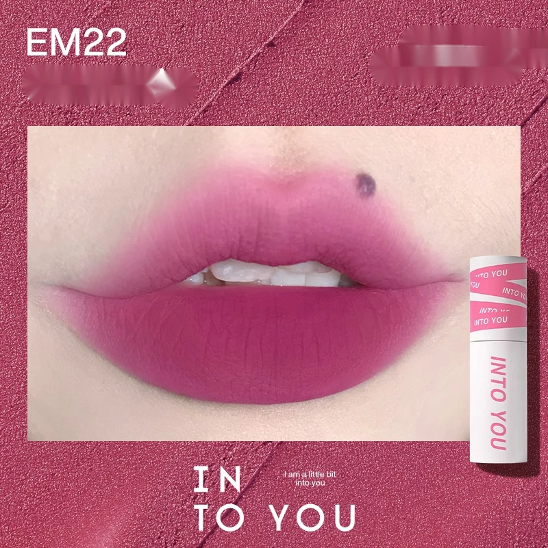 INTO YOU Fango Nebbia della protagonista femminile Viso Bocca di velluto opaco Smalto rosso Colore labbra Studente Marchio di nicchia a prezzi accessibili_voghion.com