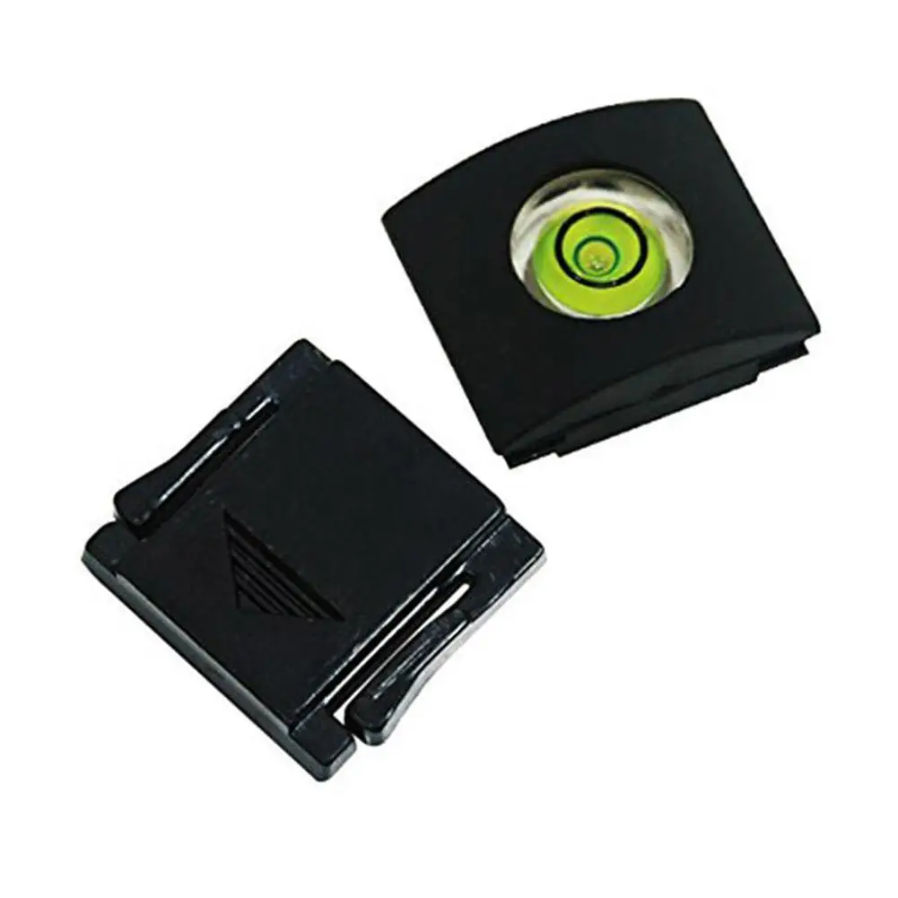 2 Copriattacco Flash Con Livella A Bolla Integrata. Universali Per Nikon, Canon, Olympus, Pentax, Fuji E Altre Reflex.
