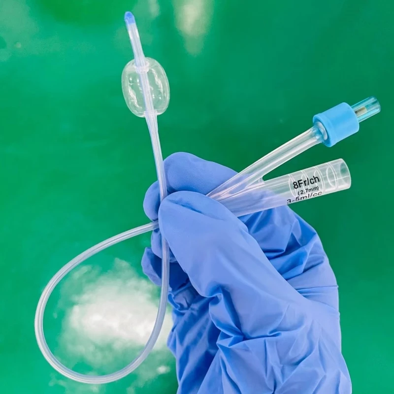 100 Pure Silicone Disposable Medical Silicone Foley Catheter Two way