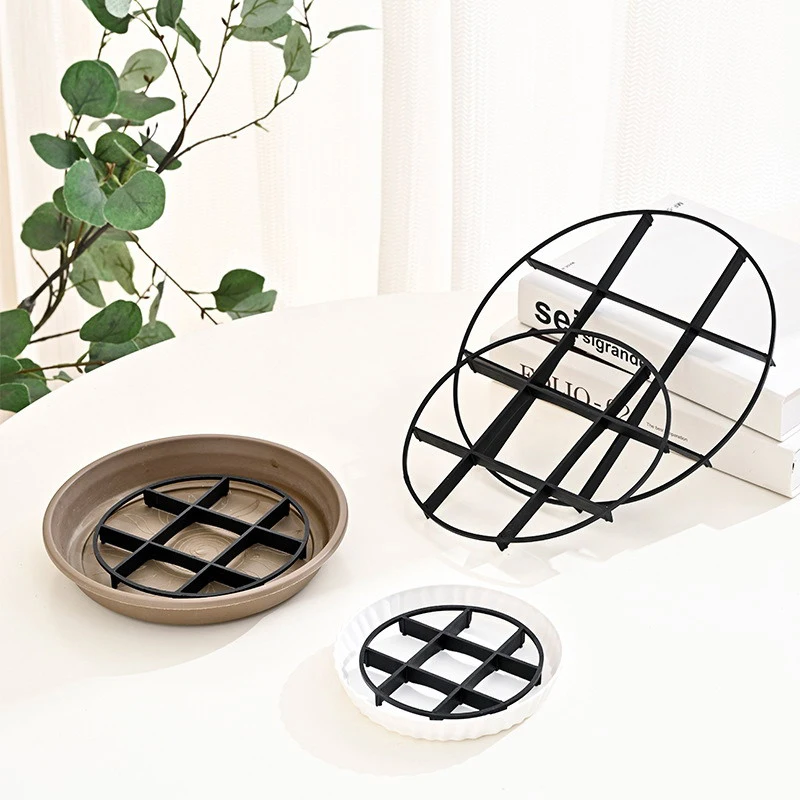 10Pcs Flower Pot Tray Anti Rot Root Plastic Saucer Bracket Drip flower pot tray