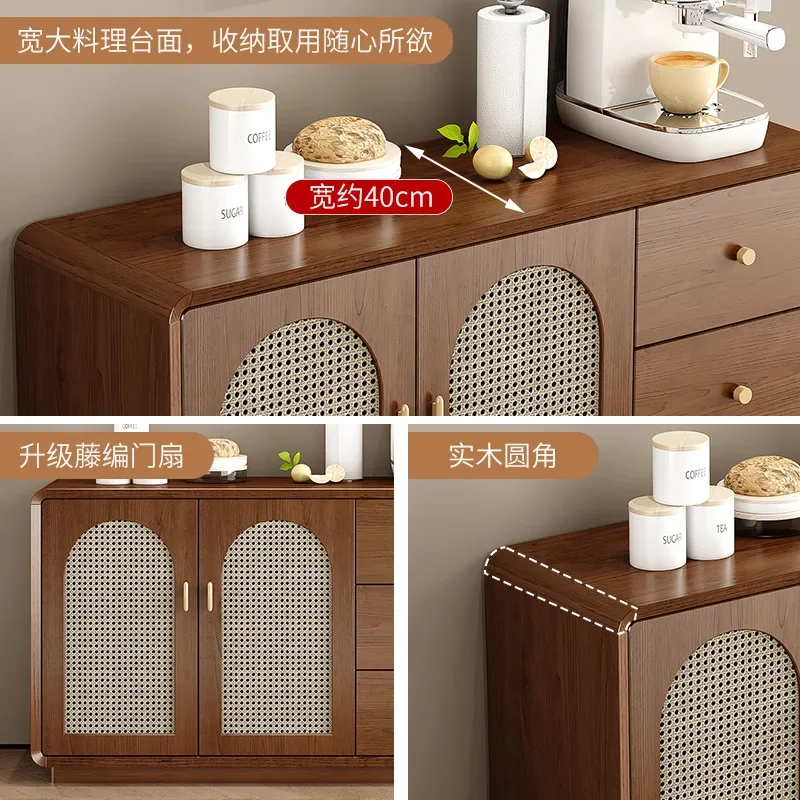 Luxury Sideboard Kitchen et Side Table Coffee Bar Wooden Cabinet Display Shelf Wooden Vine Cuisine Mobile Cucina Furniture
