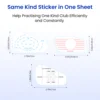 Golf Club Impact Tape Stickers Labels for Irons Improve Swing Accuracy with Self-Teaching Sweet Spot Analysis 125Pc 2