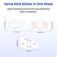 Golf Club Impact Tape Stickers Labels for Irons Improve Swing Accuracy with Self-Teaching Sweet Spot Analysis 125Pc 2