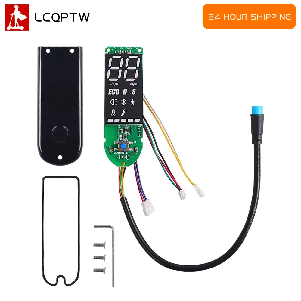 Electric Scooter Dashboard Circuit Board with Screen Cover Accessories