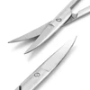 1Pcs 14cm Stainless Steel Medical Scissors Manicure Nose Hair Lash Scissors Eyebrow Trimming Straight Curved Tip Makeup Tools 4