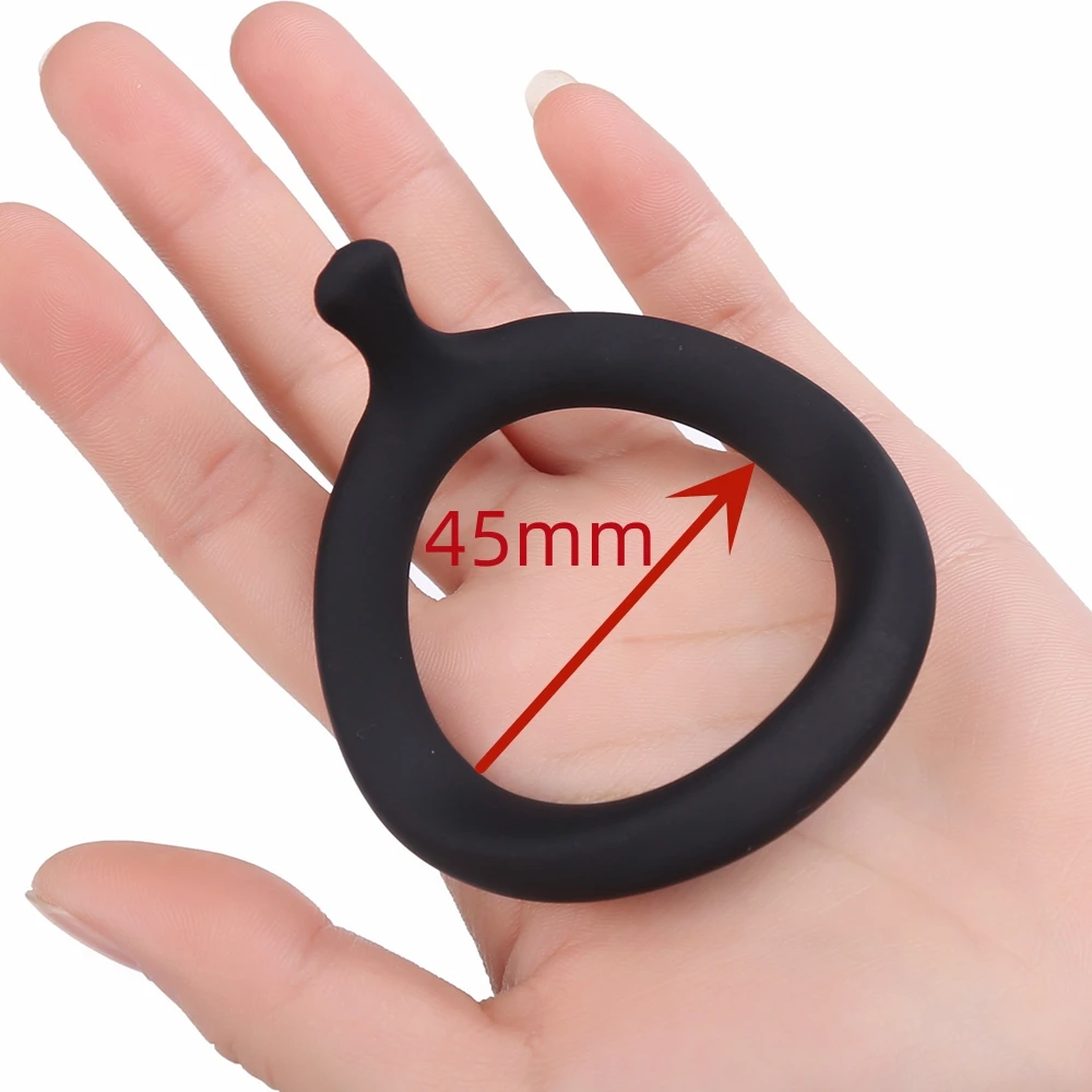Silicone delay ring 45mm / 50MM silicone delay ring cock penis cockring sex time lasting sex toy man