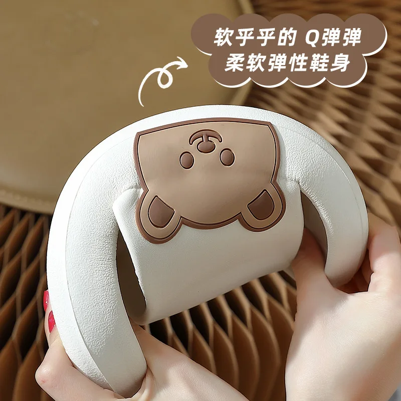 Summer Home Women Men's Slippers Indoor Girls Boy Thick Non-slip Soft Couple Cartoon Flip Flops Duck Beach Sandals Men Slippers