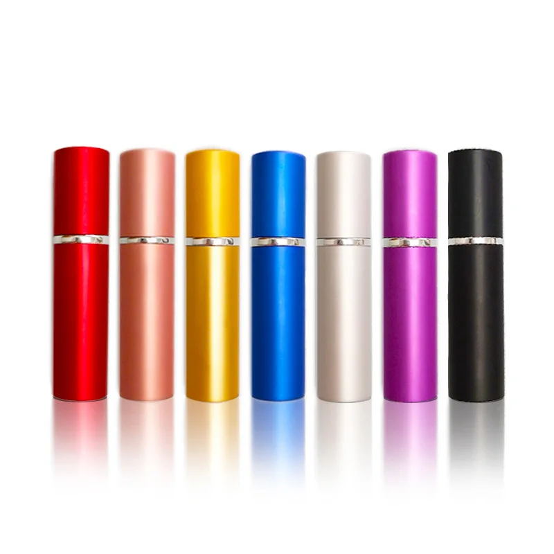 Compact Glass & Aluminum Refillable Perfume Spray Bottle