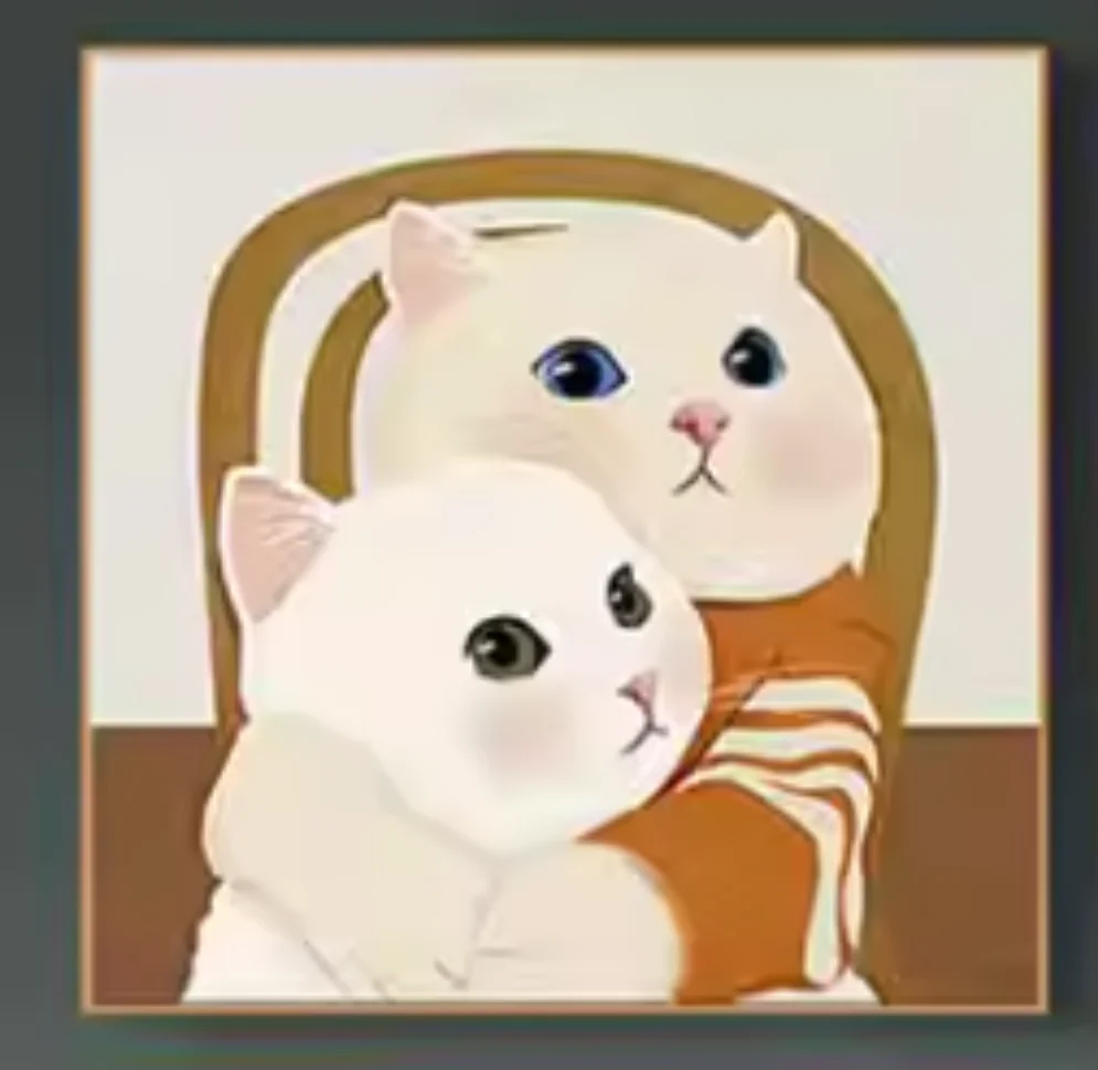 

Digital Oil Painting DIY Filled Oil color Painting Of Kittens