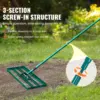 VEVOR Lawn Leveling Rake 36inchx10inch Heavy-duty Lawn Leveler With 78inch Steel Extended Handle For Garden Golf Lawn Farm 4