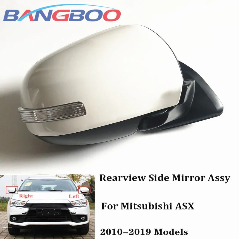 

Car Rearview Mirror Assy For Mitsubishi ASX RVR 2013-2019 9PINS With Electrical Folding Heating Turn Light