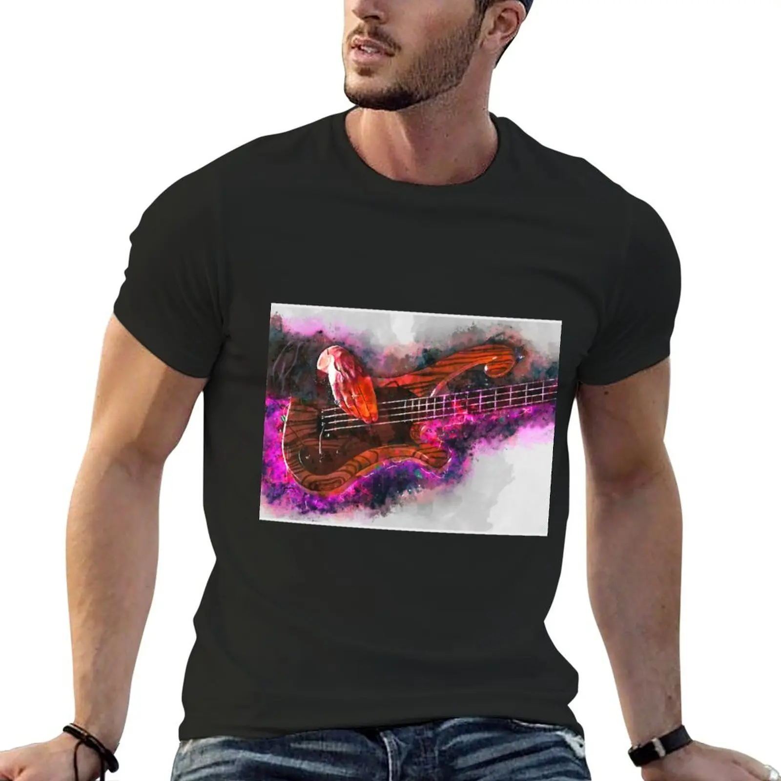 Les Claypool's bass guitar T-Shirt graphics vintage graphic tee Short sleeve tee cheap stuff mens funny t shirts