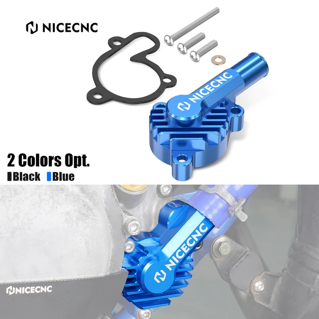 NICECNC สำหรับ Yamaha YZ85 YZ 85 ปี 2002-2018 2017 2016 2015 YZ80 YZ 80 ปี 1993-2001 ฝาครอบปั๊มน้ำมันเครื่องมอเตอร์ไซค์  อะลูมิเนียม 1