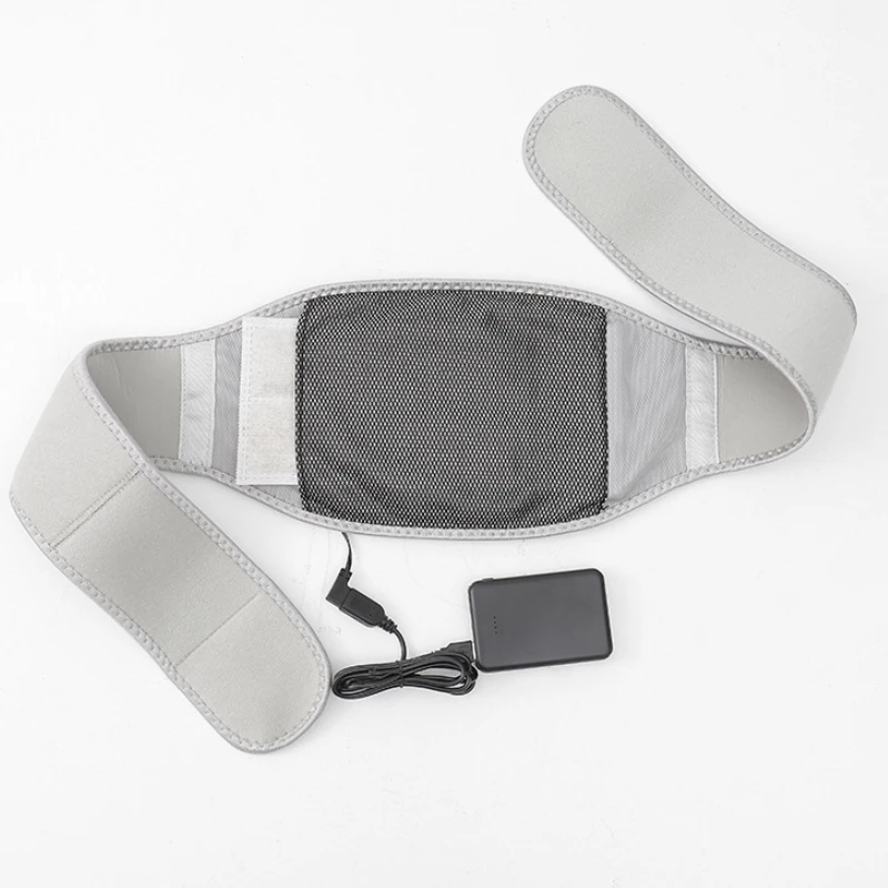 USB Electric Heating Warmer Hot Waist Lumbar Back Pad Belt Protector Brace Band Support Massager Anti Pain Relief Therapy Tool