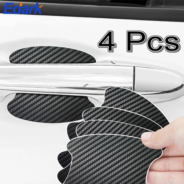 6 farbe 4Pcs Auto Tür Aufkleber Carbon Fiber Kratzer Beständig Abdeckung  Auto Griff Schutz Film Außen Styling Zubehör Neue - AliExpress